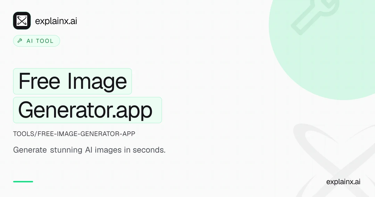 Free Image Generator.app — AI tool | explainx.ai | explainx.ai