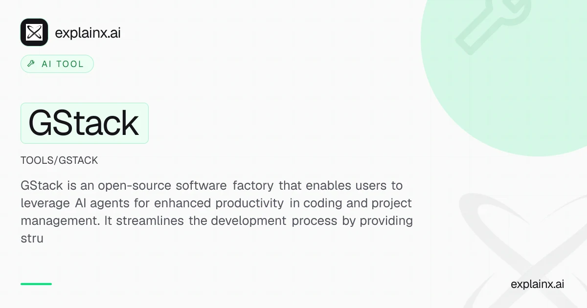 GStack — AI tool | explainx.ai | explainx.ai