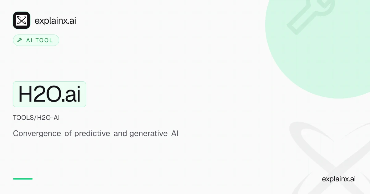 H2O.ai — AI tool | explainx.ai | explainx.ai
