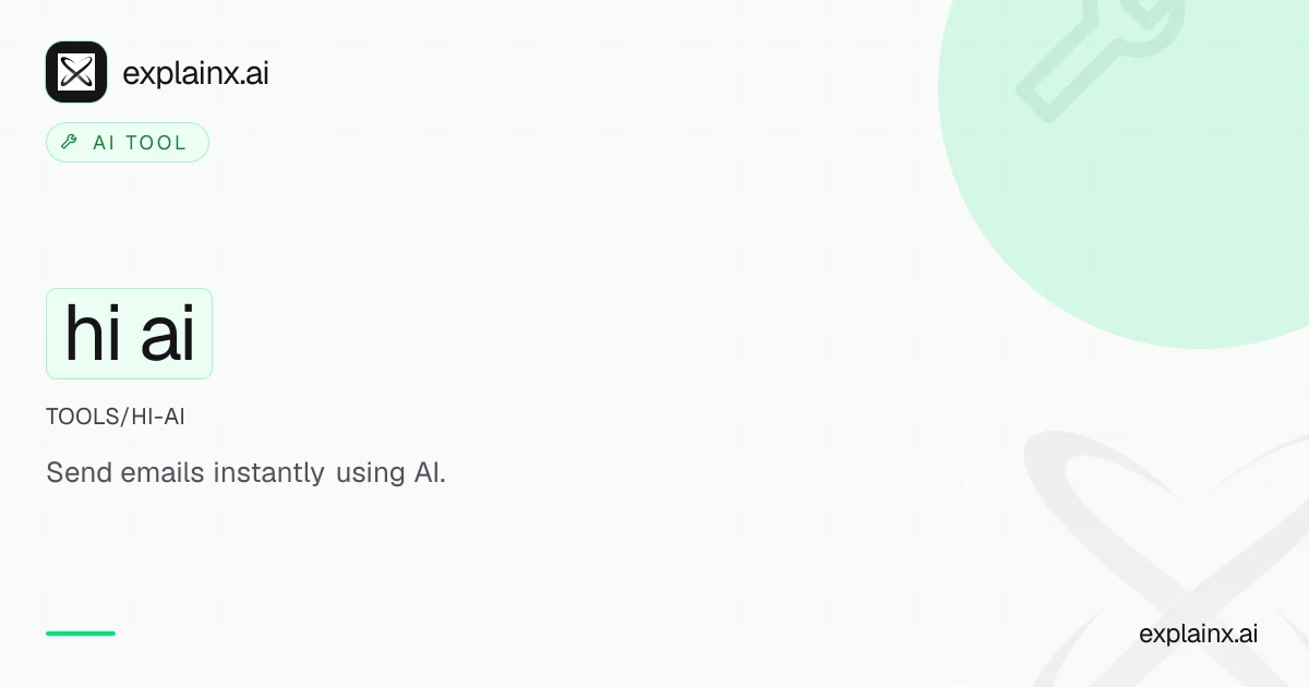 hi ai — AI tool | explainx.ai | explainx.ai