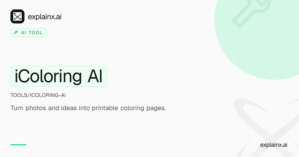 iColoring AI — AI tool | explainx.ai | explainx.ai