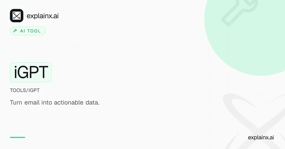 iGPT — AI tool | explainx.ai | explainx.ai