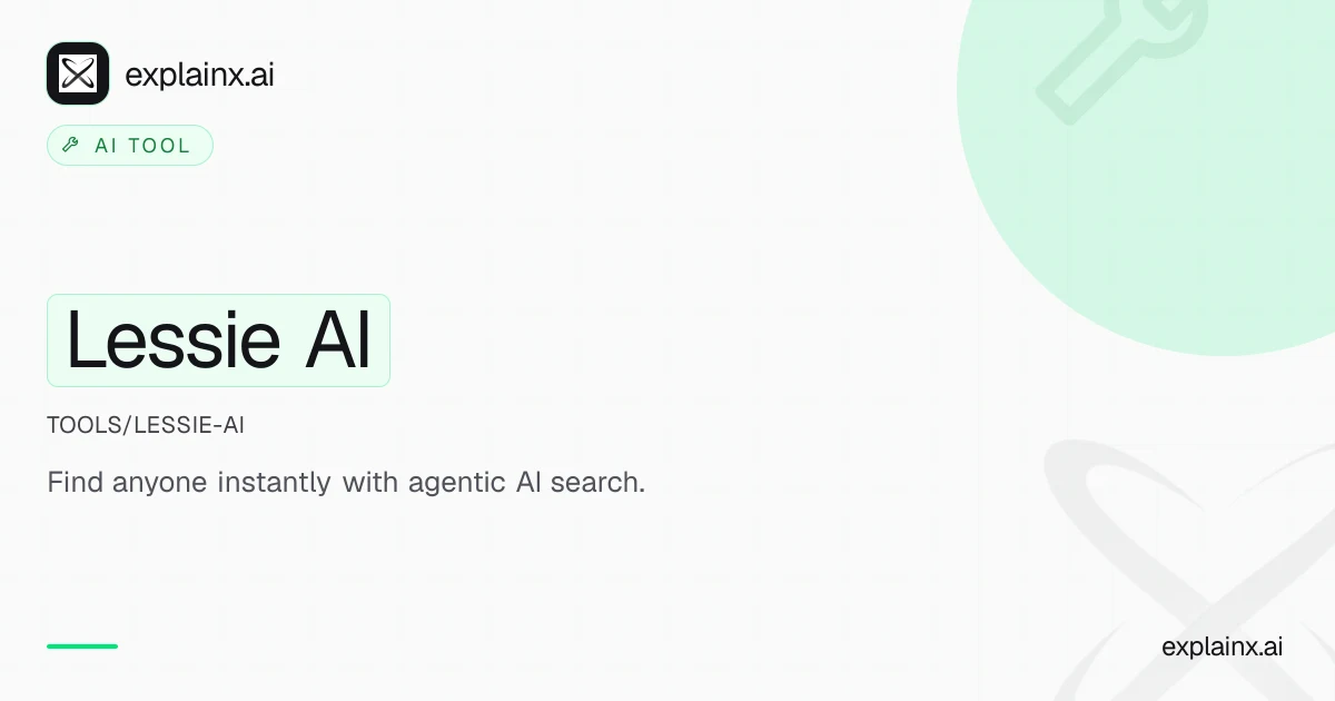 Lessie AI — AI tool | explainx.ai | explainx.ai