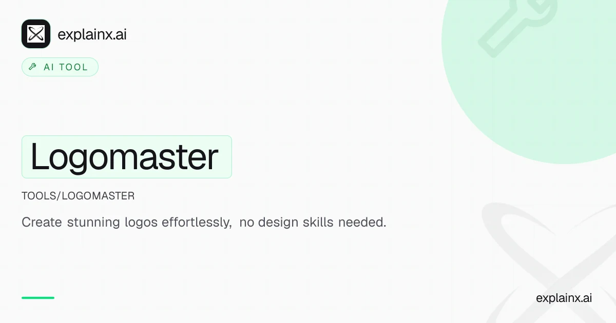 Logomaster — AI tool | explainx.ai | explainx.ai