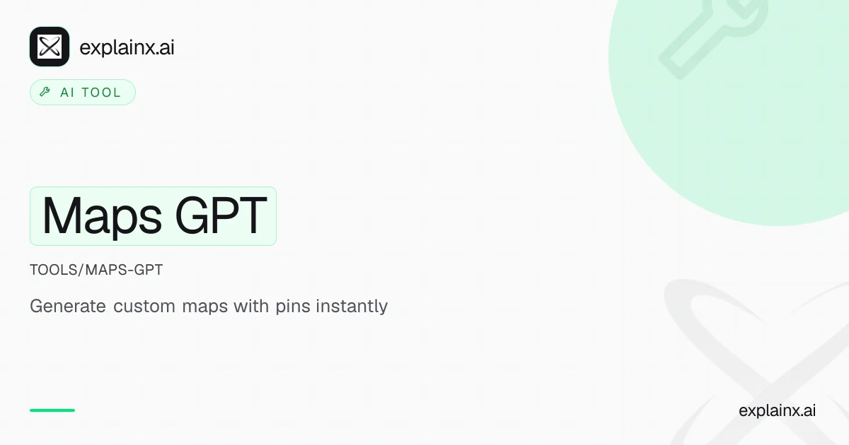 Maps GPT — AI tool | explainx.ai | explainx.ai