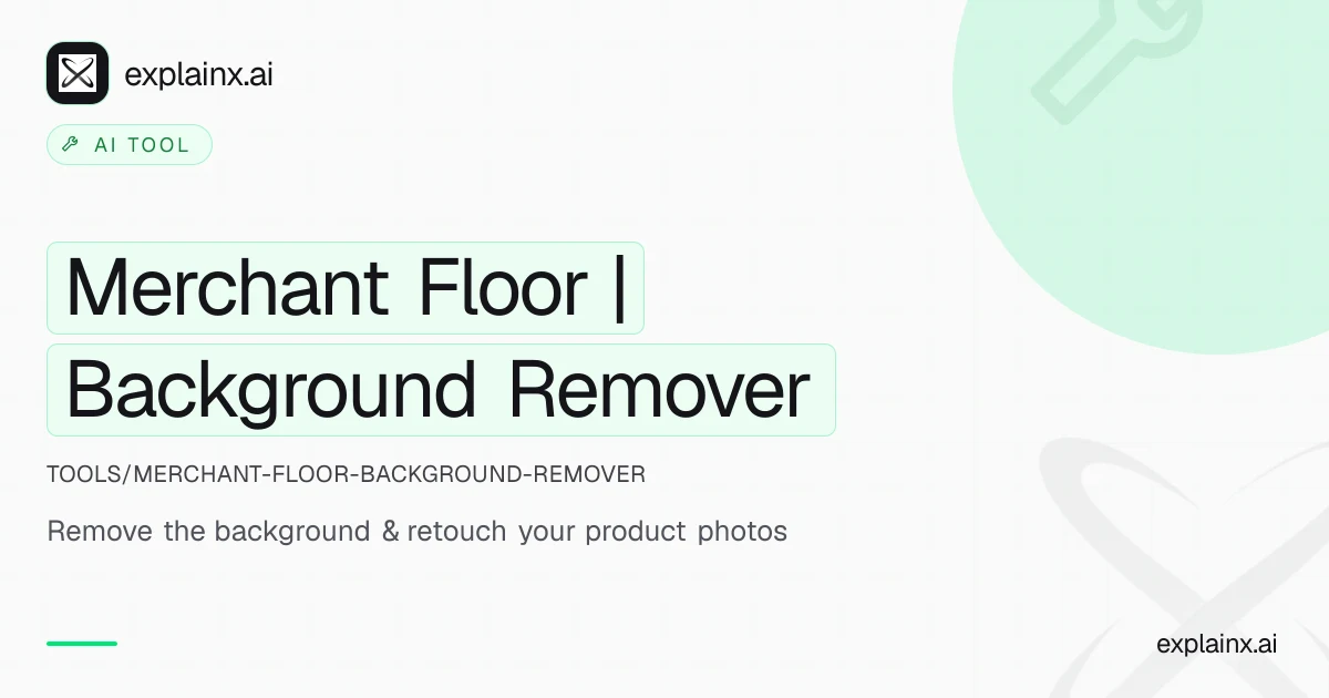 Merchant Floor | Background Remover — AI tool | explainx.ai | explainx.ai