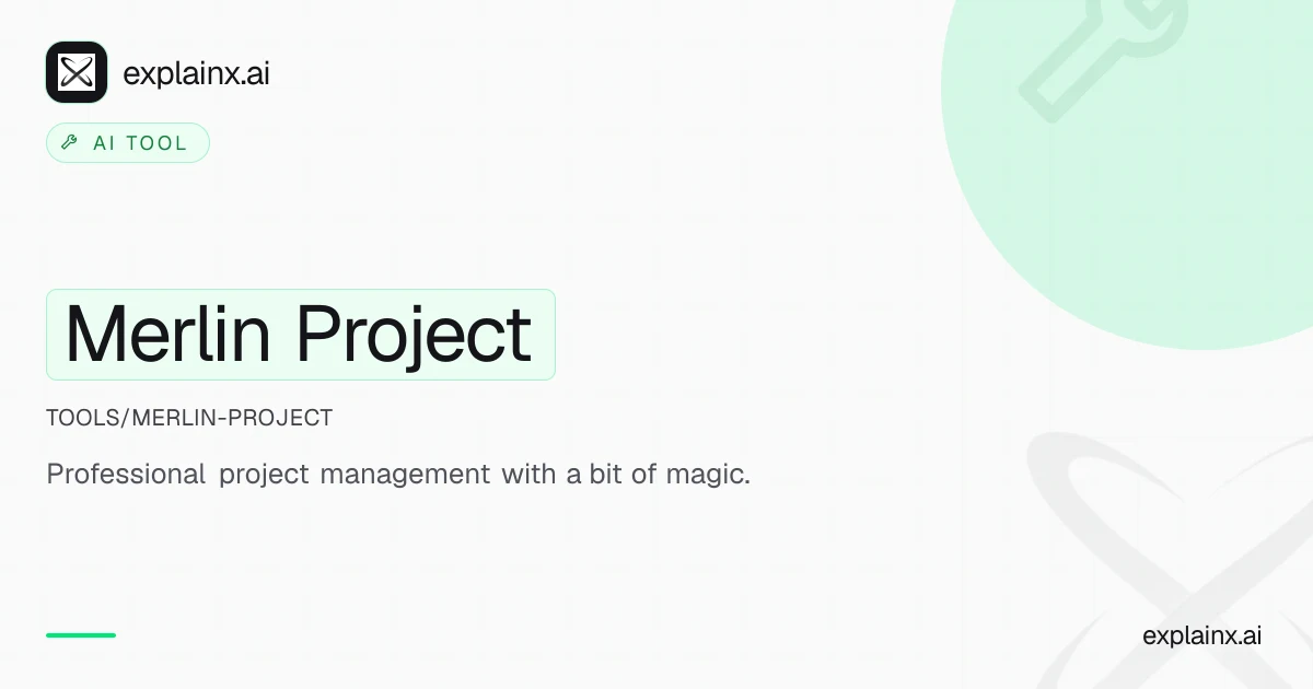 Merlin Project — AI tool | explainx.ai | explainx.ai