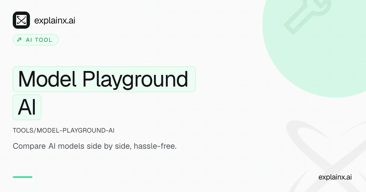 Model Playground AI — AI tool | explainx.ai | explainx.ai