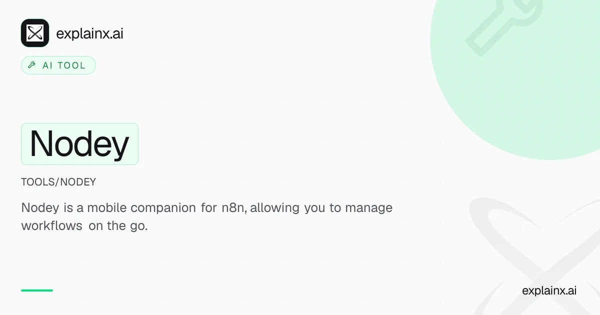 Nodey — AI tool | explainx.ai | explainx.ai