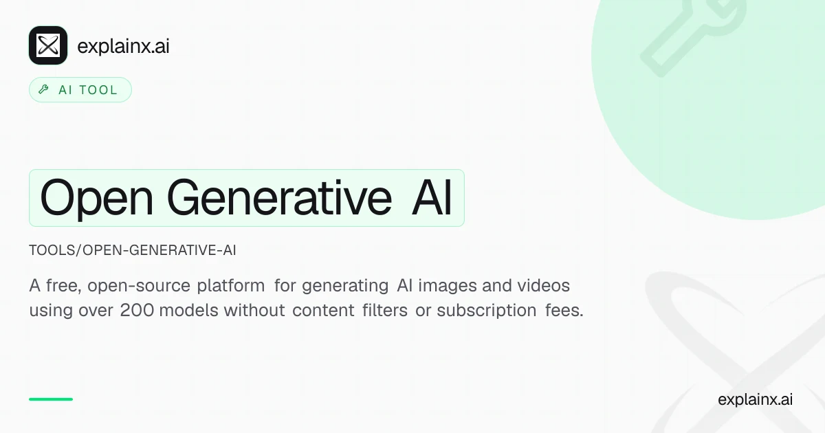 Open Generative AI — AI tool | explainx.ai | explainx.ai