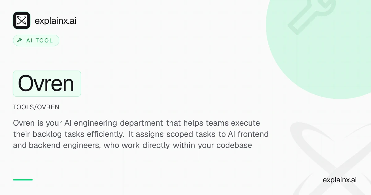 Ovren — AI tool | explainx.ai | explainx.ai