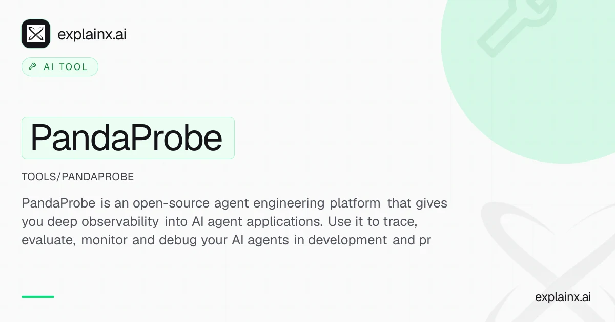 PandaProbe — AI tool | explainx.ai | explainx.ai