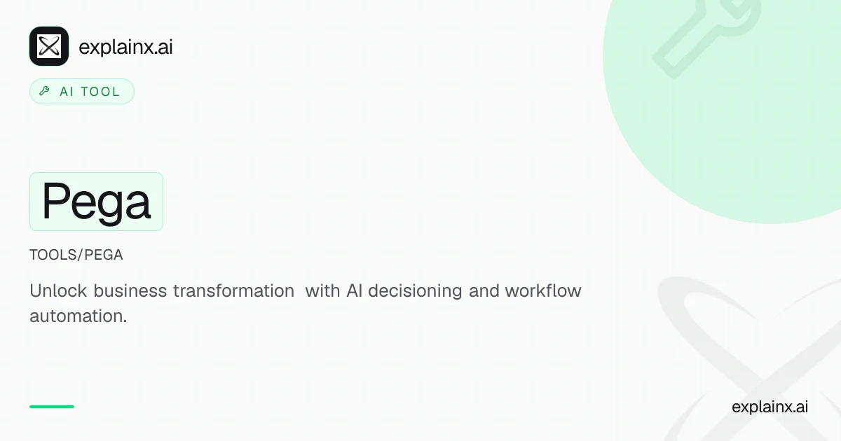 Pega — AI tool | explainx.ai | explainx.ai