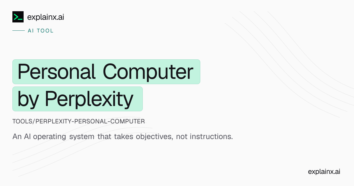 Personal Computer by Perplexity — AI tool | explainx.ai | explainx.ai