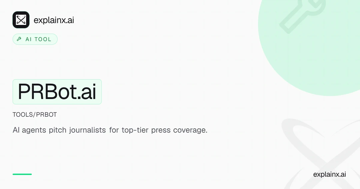 PRBot.ai — AI tool | explainx.ai | explainx.ai