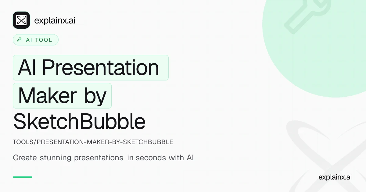 AI Presentation Maker by SketchBubble — AI tool | explainx.ai | explainx.ai