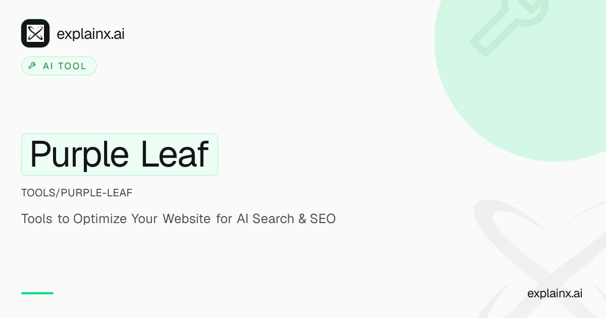 Purple Leaf — AI tool | explainx.ai | explainx.ai