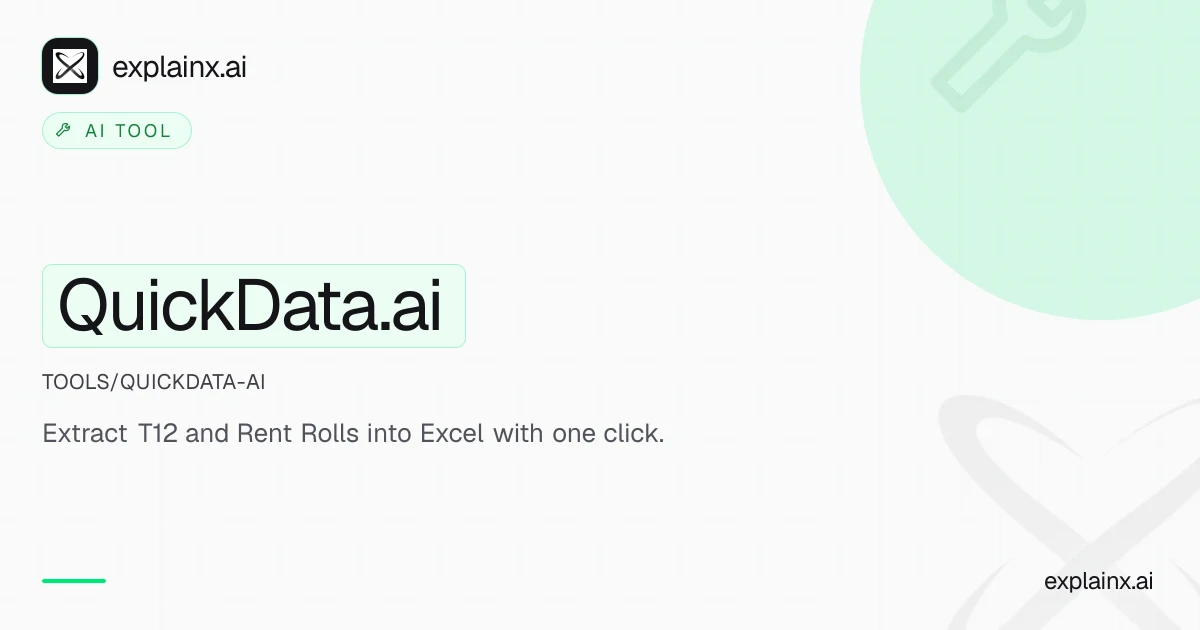 QuickData.ai — AI tool | explainx.ai | explainx.ai