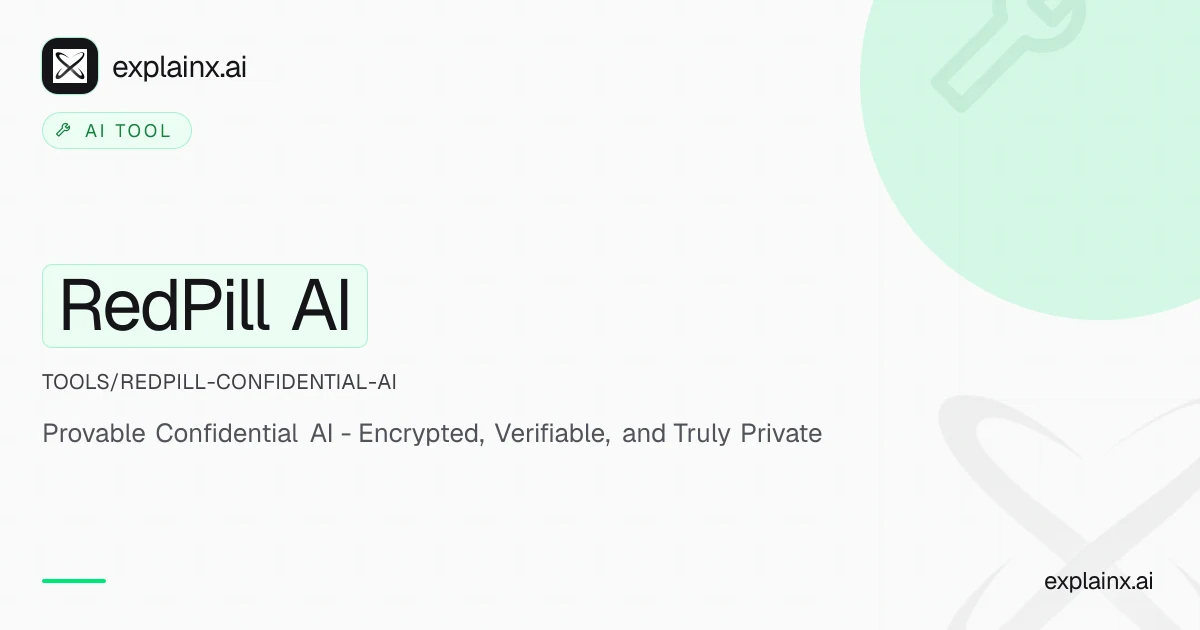 RedPill AI — AI tool | explainx.ai | explainx.ai
