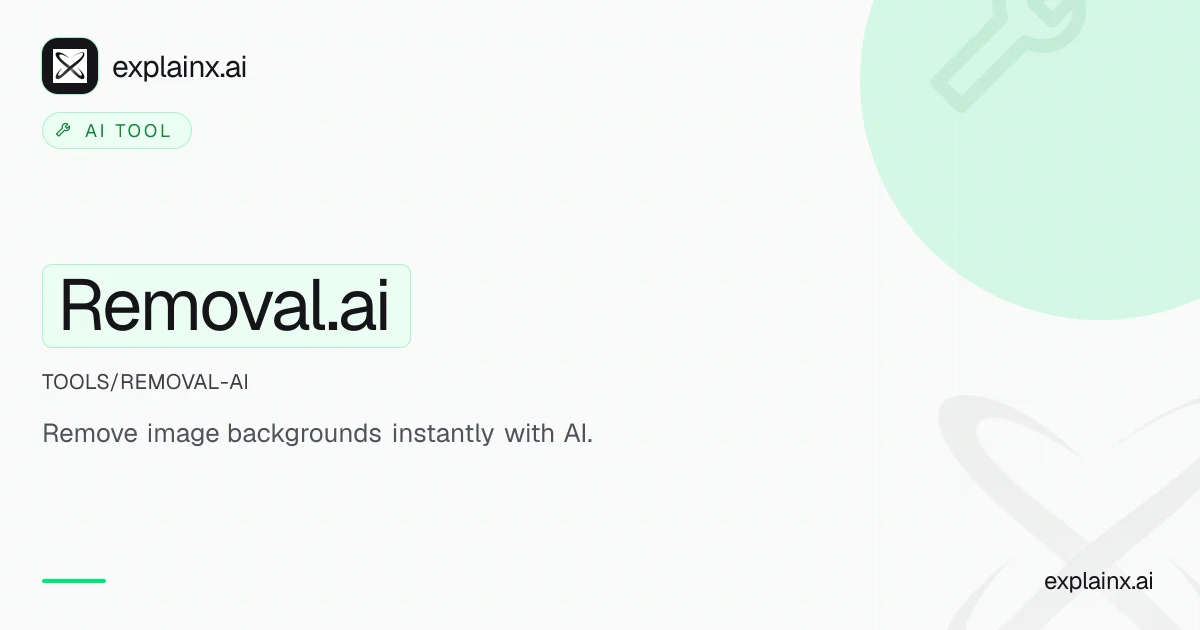 Removal.ai — AI tool | explainx.ai | explainx.ai