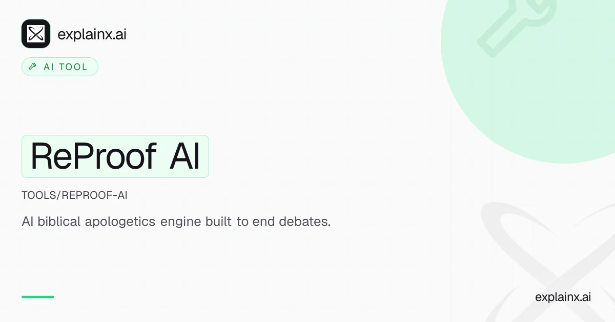 ReProof AI — AI tool | explainx.ai | explainx.ai