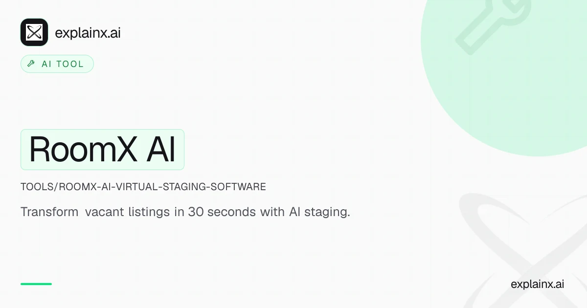 RoomX AI — AI tool | explainx.ai | explainx.ai