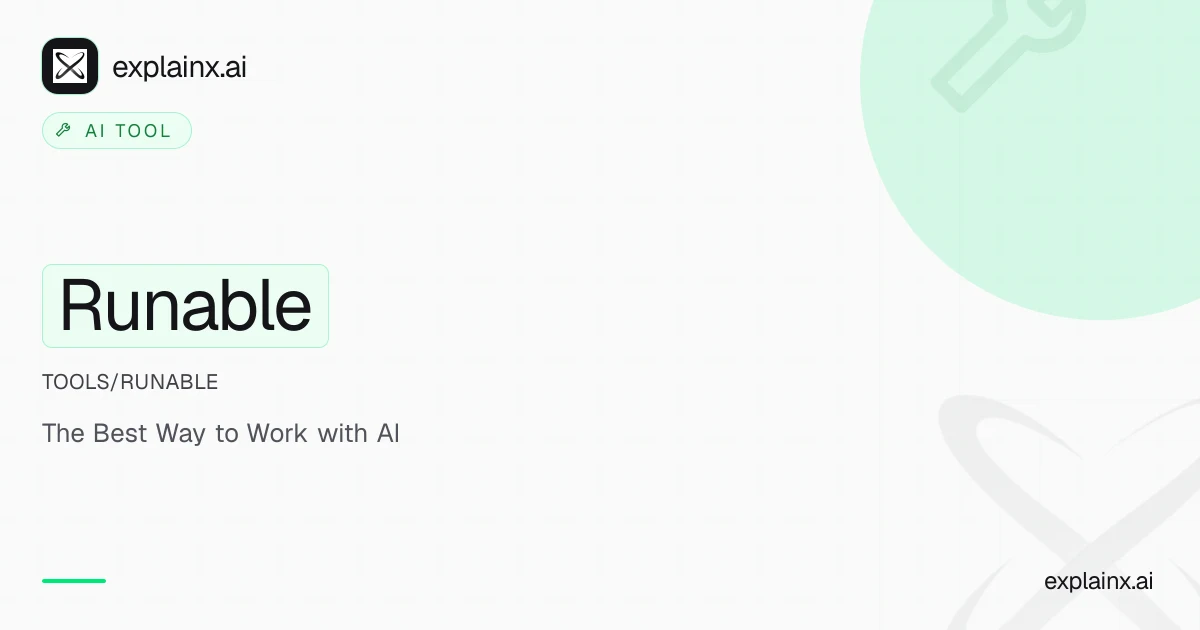 Runable — AI tool | explainx.ai | explainx.ai