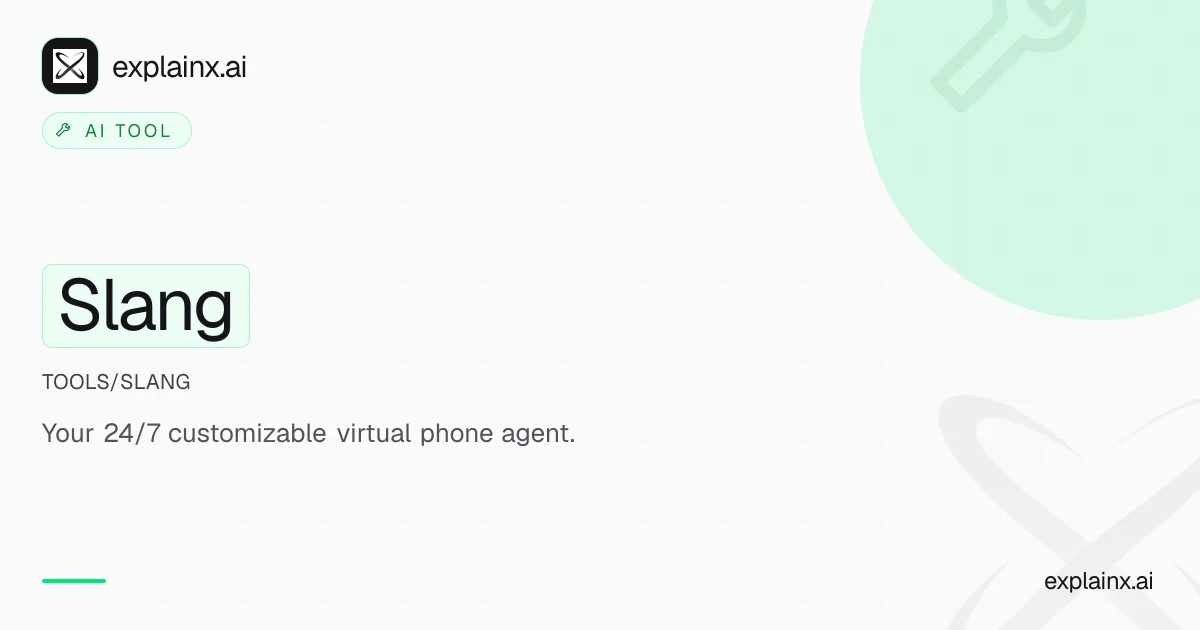 Slang — AI tool | explainx.ai | explainx.ai