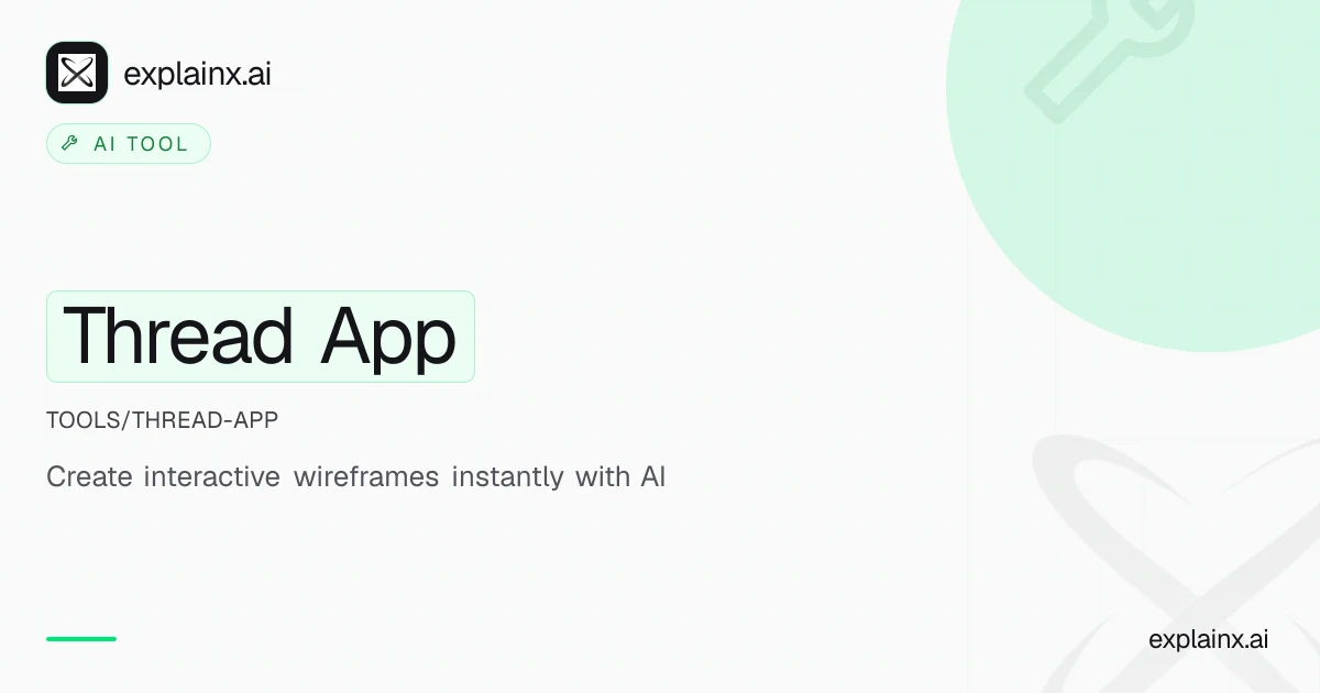Thread App — AI tool | explainx.ai | explainx.ai