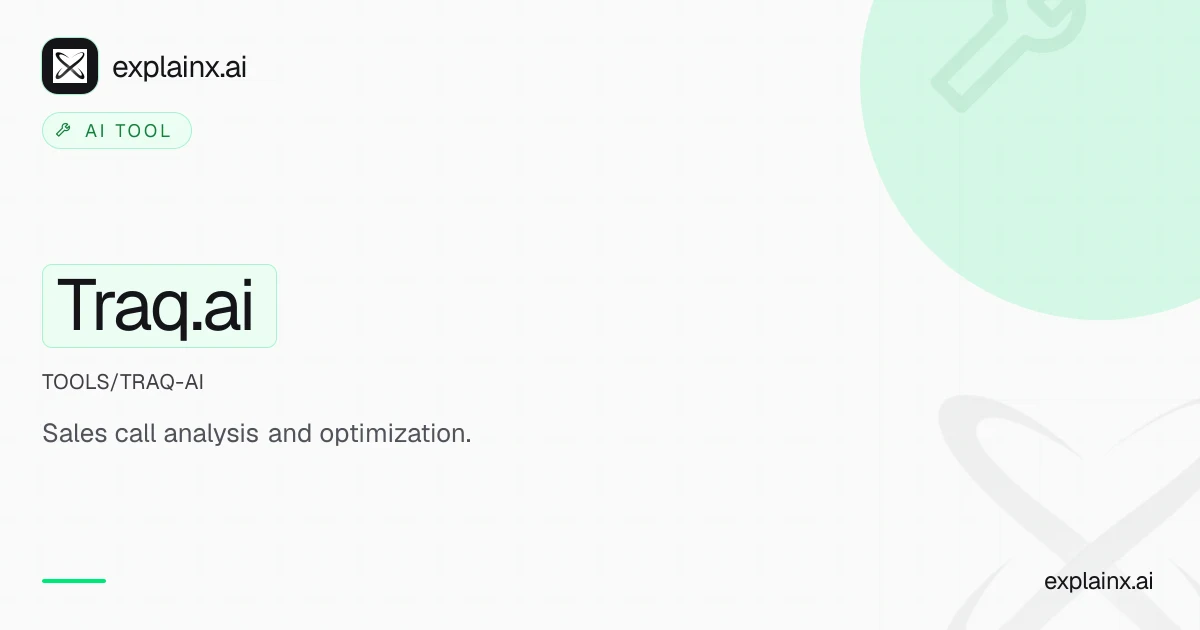 Traq.ai — AI tool | explainx.ai | explainx.ai