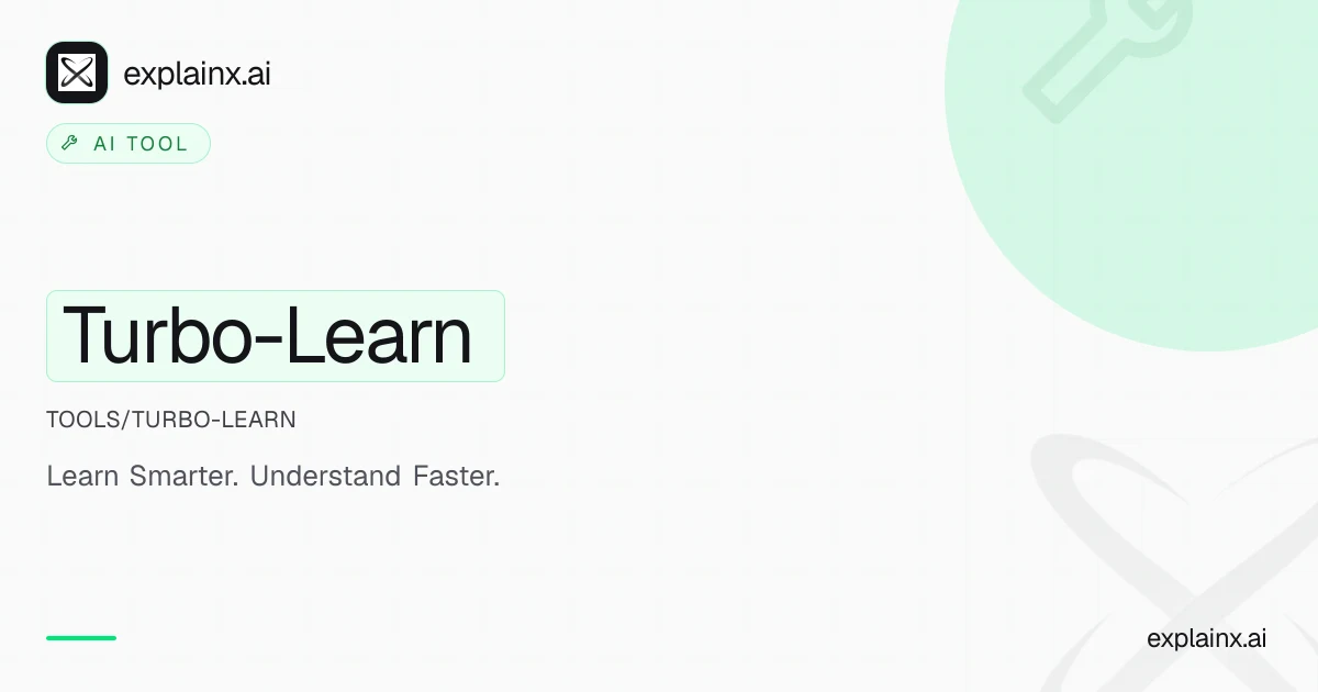 Turbo-Learn — AI tool | explainx.ai | explainx.ai