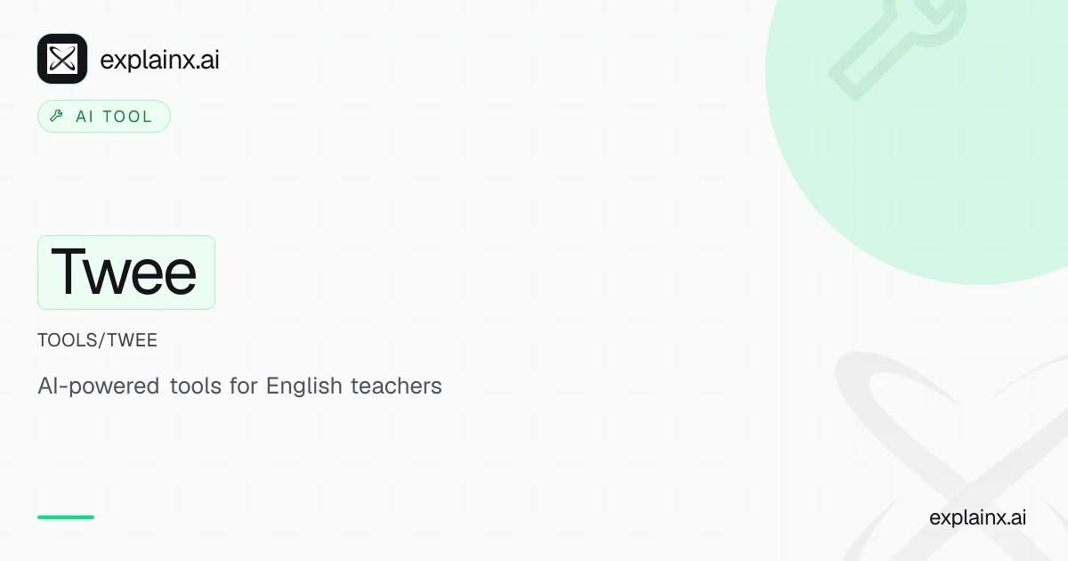 Twee — AI tool | explainx.ai | explainx.ai