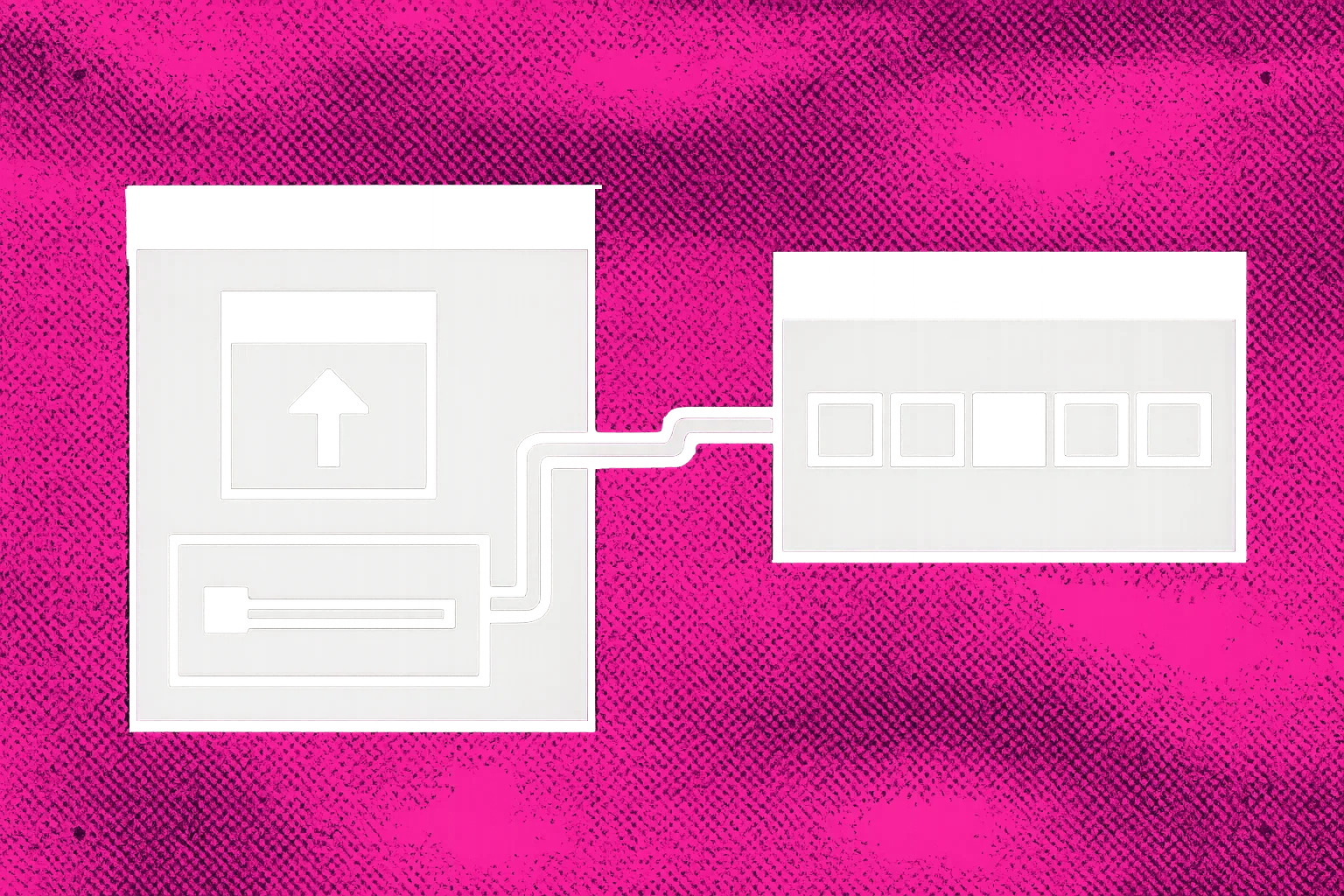 Retro desktop window matching a request to one of several tool sockets
